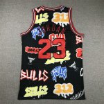 NBA 23 Jordan Bulls Graffiti Maillot